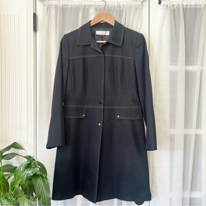 Tahari Stretch Denim Jacket with contrast stitching Size 6P